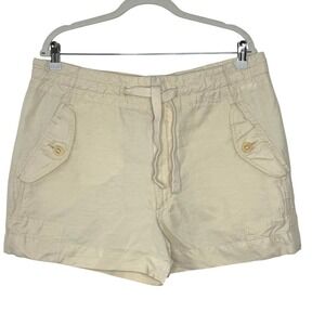Vince Shorts‎ Drawstring Utility Womens Large Cream